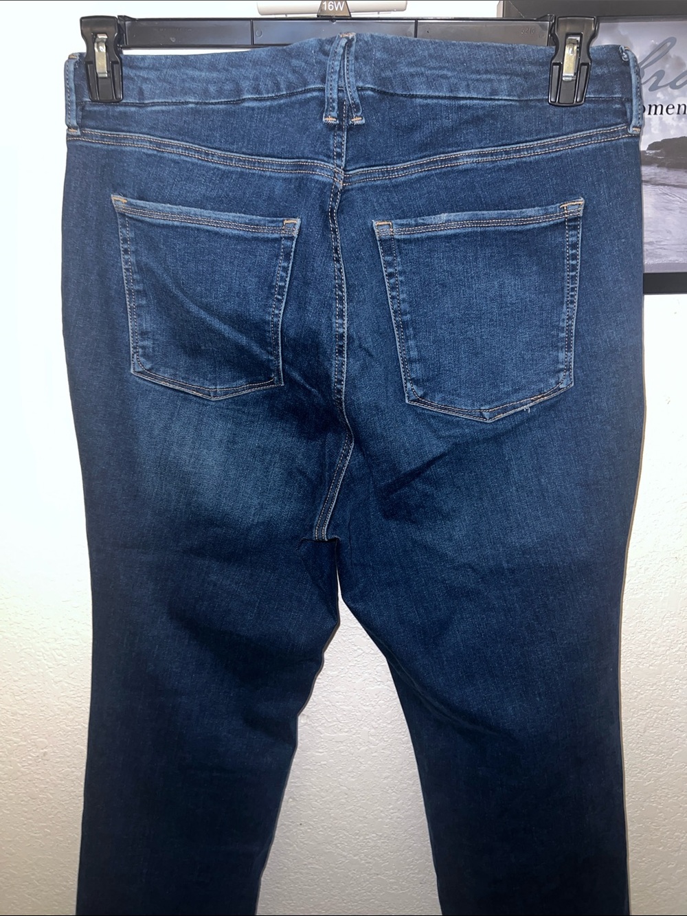 Good American Women's Dark Blue Stretch Denim Jeans - Picture 6 of 8
